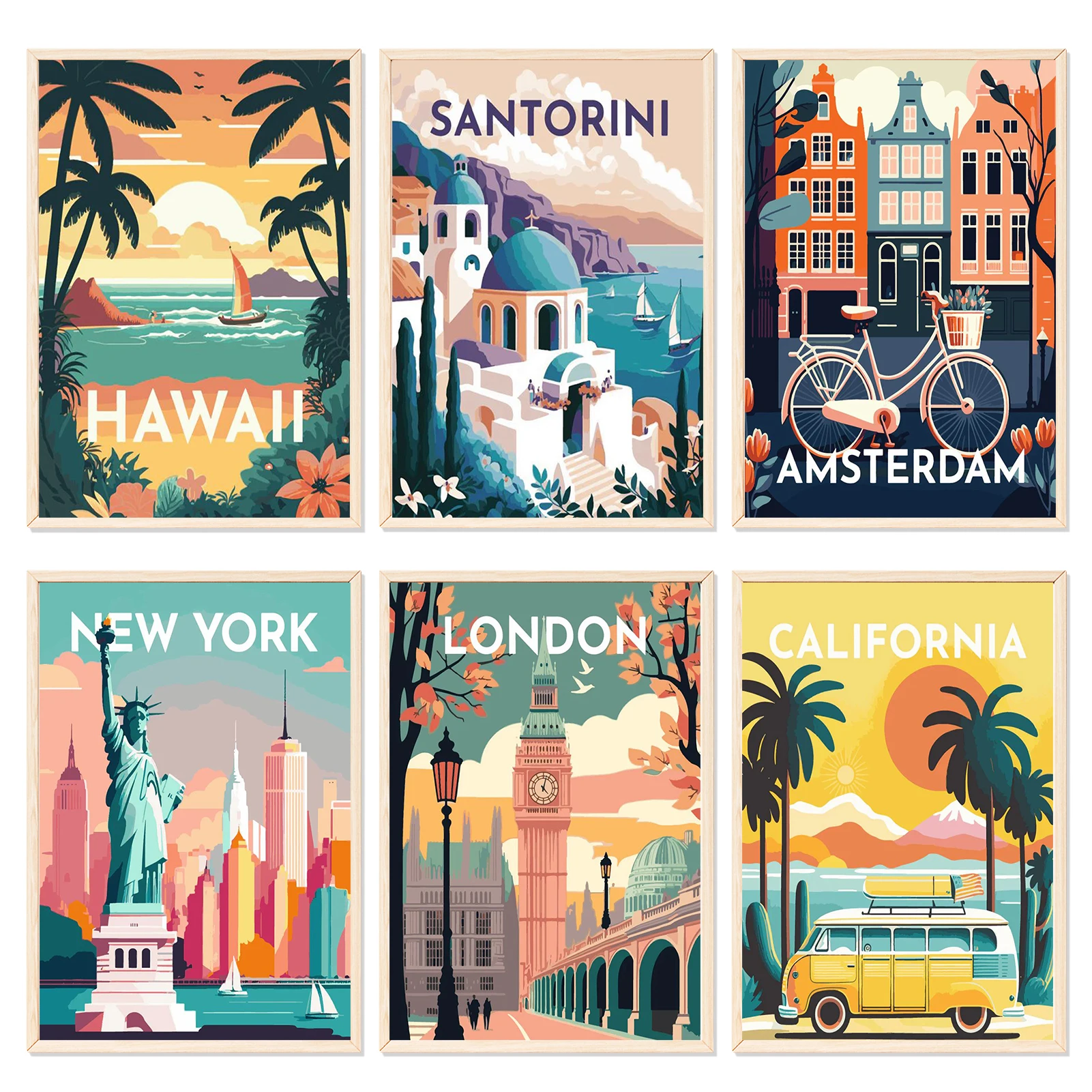 Краска по номерам - 20x30 см