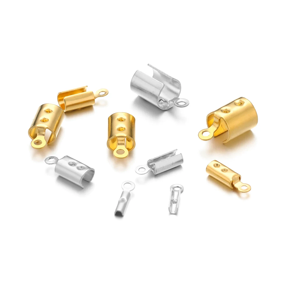 Высококачественные бусины из нержавеющей стали с обжимными концами - Фотография_4