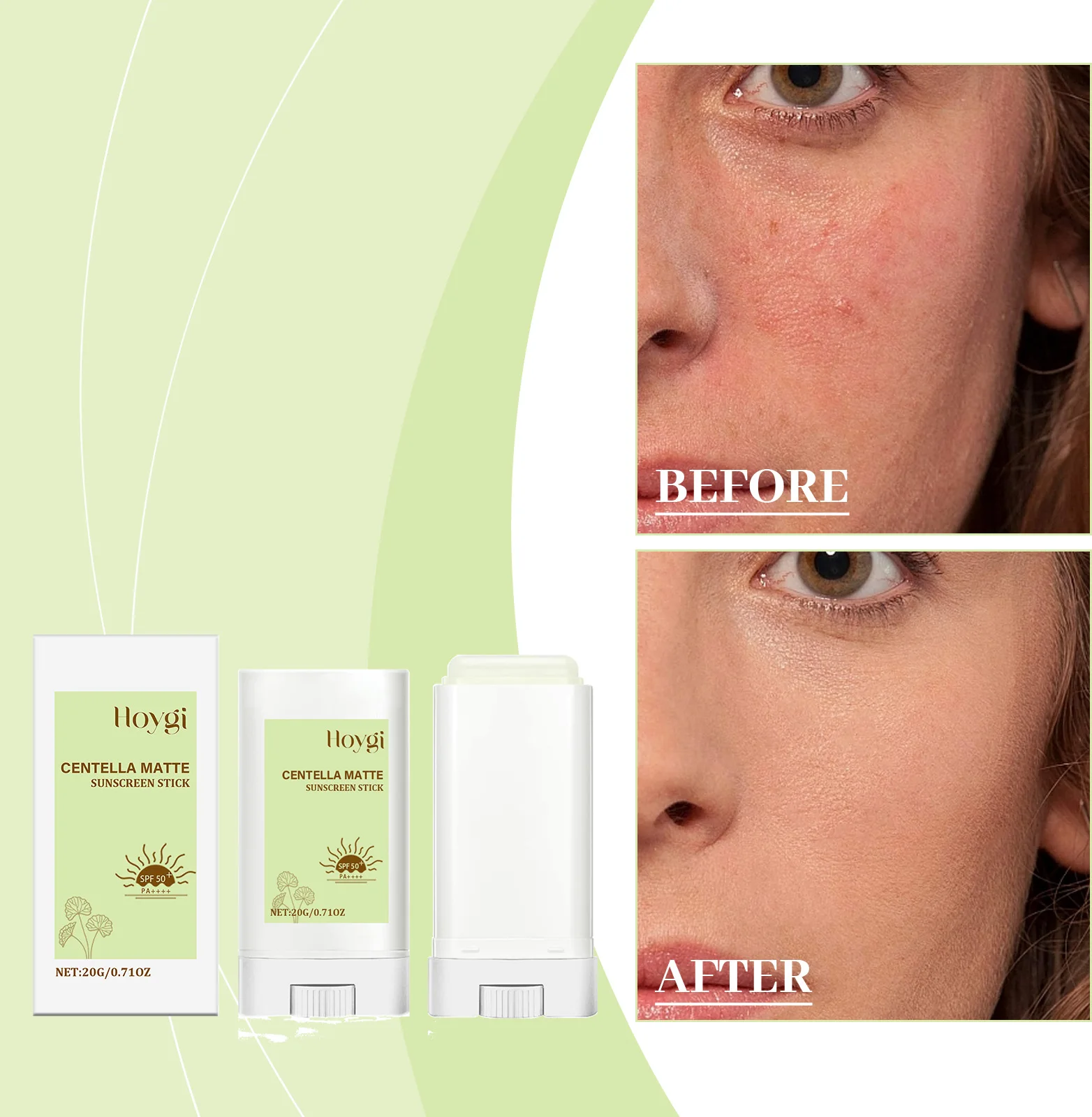 Матовый солнцезащитный крем centella spf50+ pa++++ |   безмасляная - Фотография_2