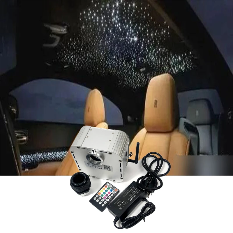 Мерцающий rgbw bluetooth wapp волоконно-оптический