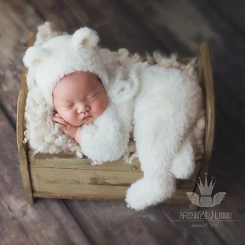 Реквизит для фотосъемки новорожденных из мохера и шерсти