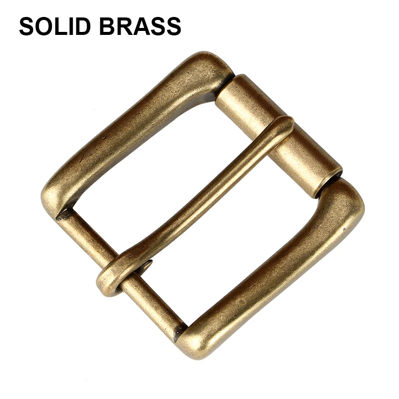 40 мм высококачественная однотонная латунная металлическая пряжка на пятке