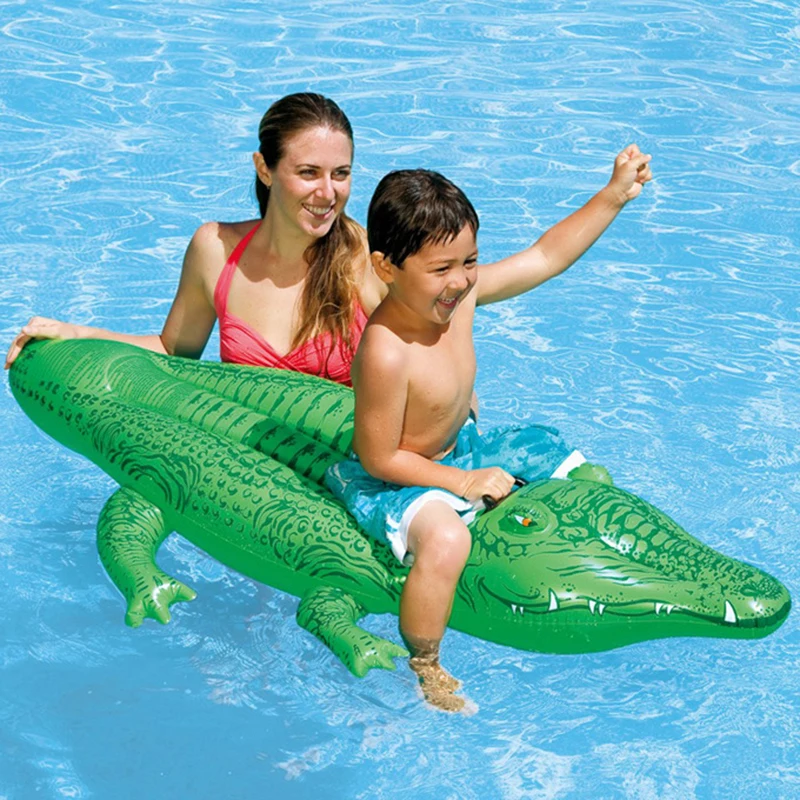 Надувной зеленый крокодил gator