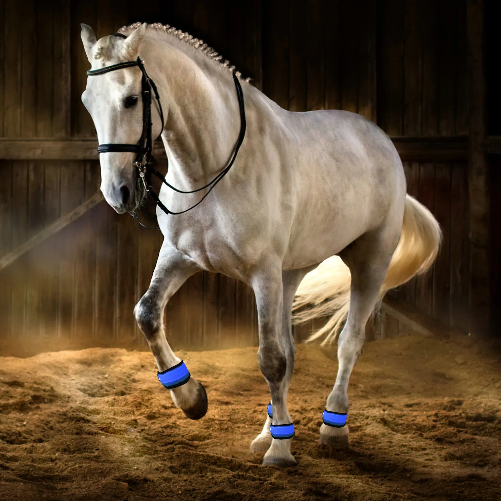 Светодиодные регулируемые ремни для ног для ночной безопасности - Фотография_5