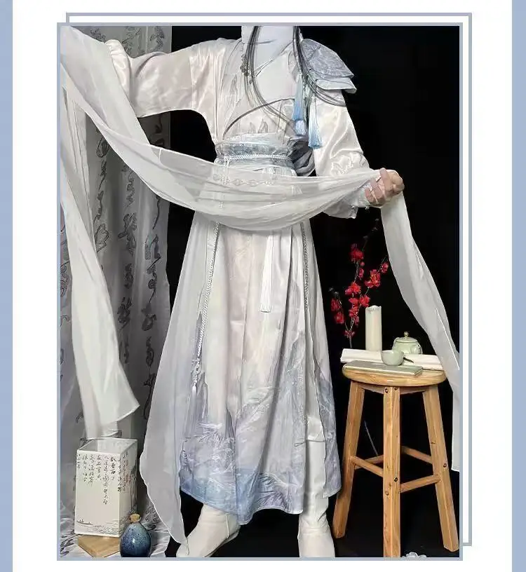 Винтажный сказочный боевой ханьфу для мужчин и женщин - Фотография_2