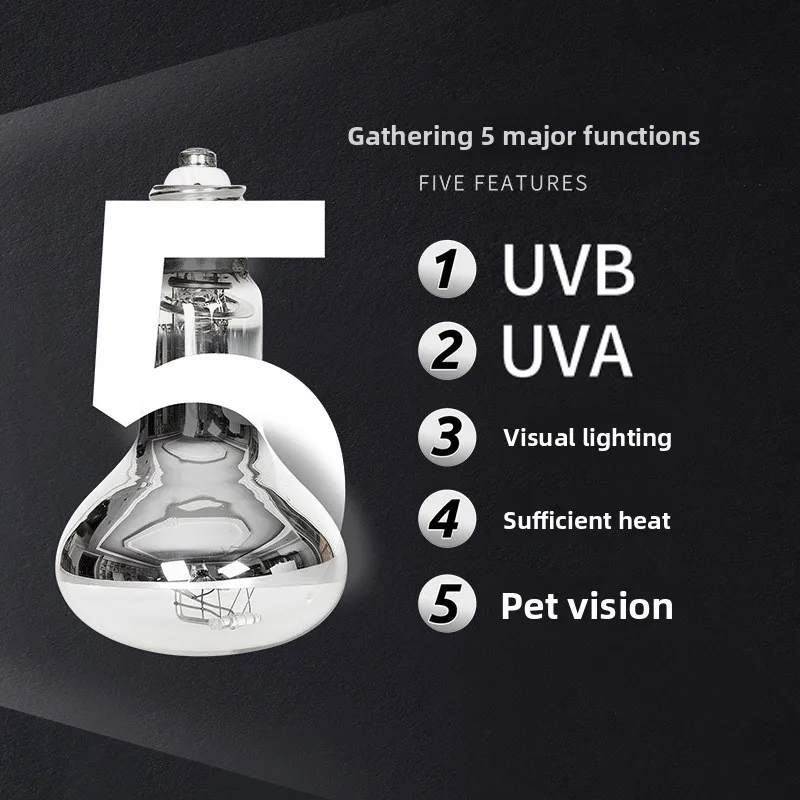Лампа от солнца reptizoo для рептилий-uva + uvb - Фотография_3