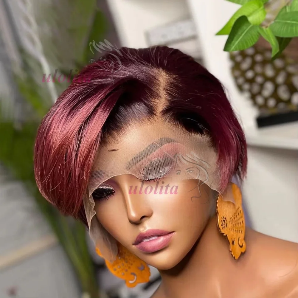 99jpixie cut 13x4 прозрачные парики - Фотография_2