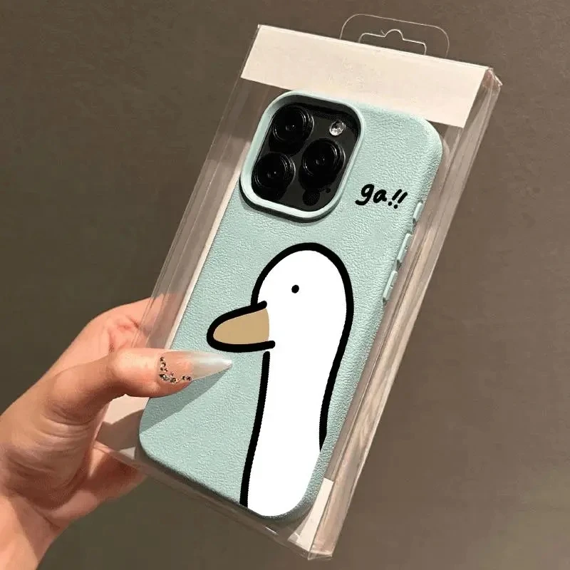 Чехол для телефона с милой уткой из мультфильма для iphone 16 - Фотография_2
