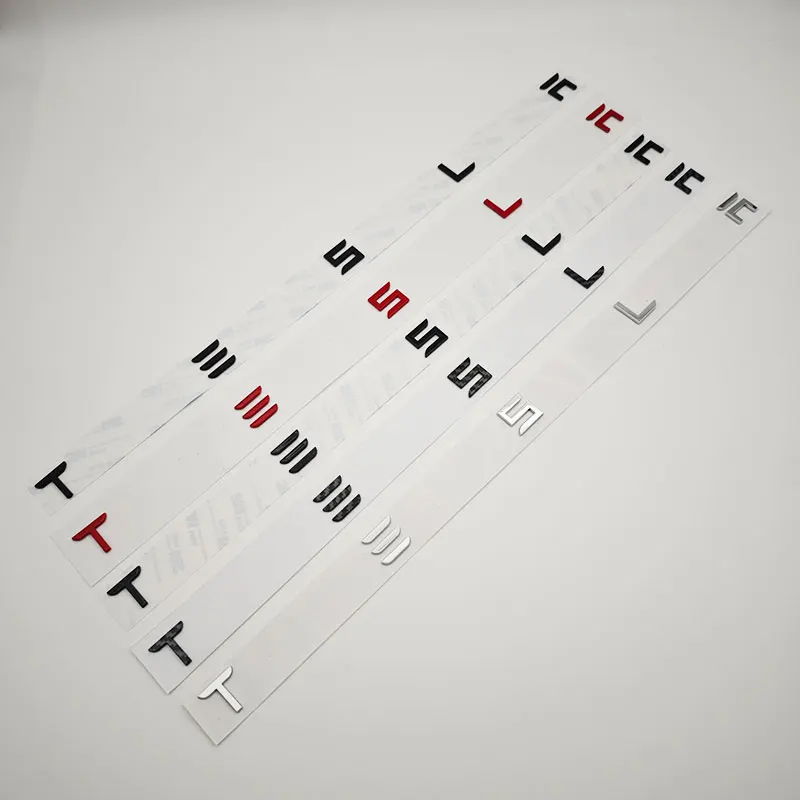 3d abs буквы tesla logo carbon - Фотография_3