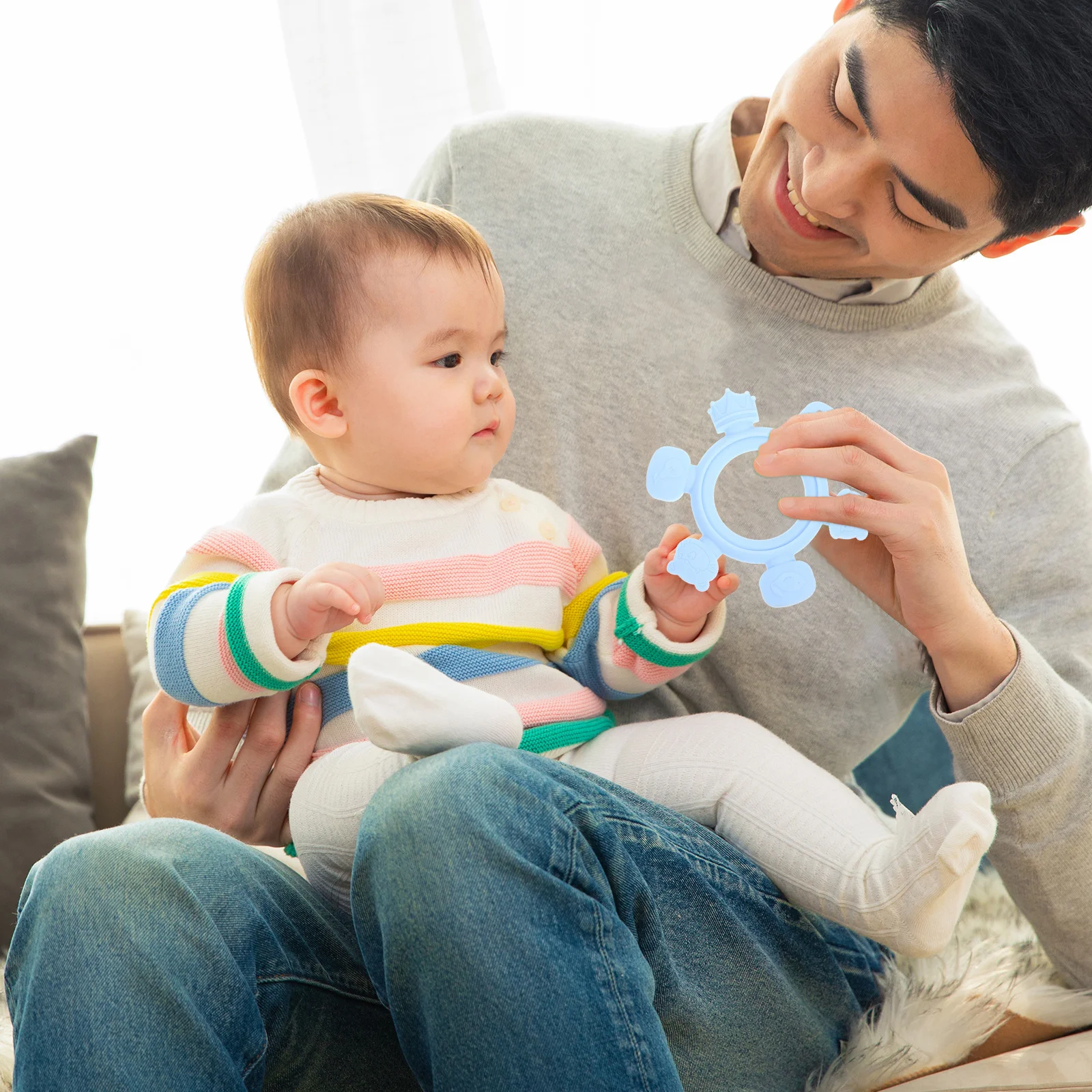 Силиконовый прорезыватель для детской ванны для прорезывания зубов - Фотография_5