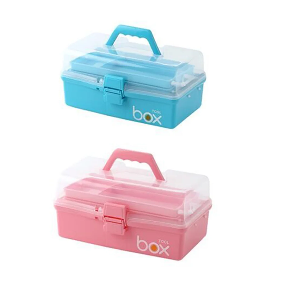 Портативная розовая медицинская коробка для хранения - Фотография_6