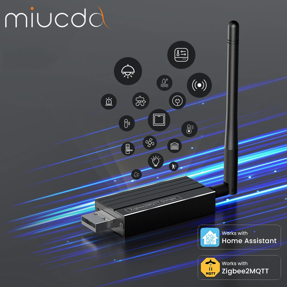 Miucda zigbee3.0 dongle usb-шлюз универсальный шлюз zigbee с антенной