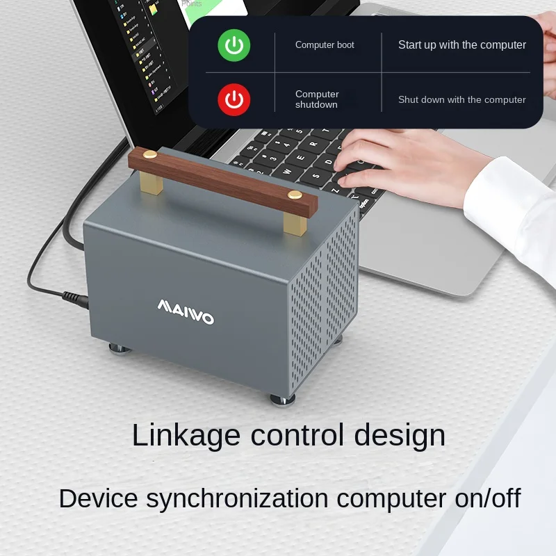 Док-станция maiwo с 4 отсеками для жесткого диска sata to type-c - Фотография_3