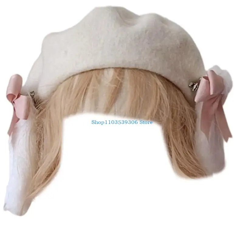 400a японские береты в стиле jk с заячьими ушками - Фотография_4