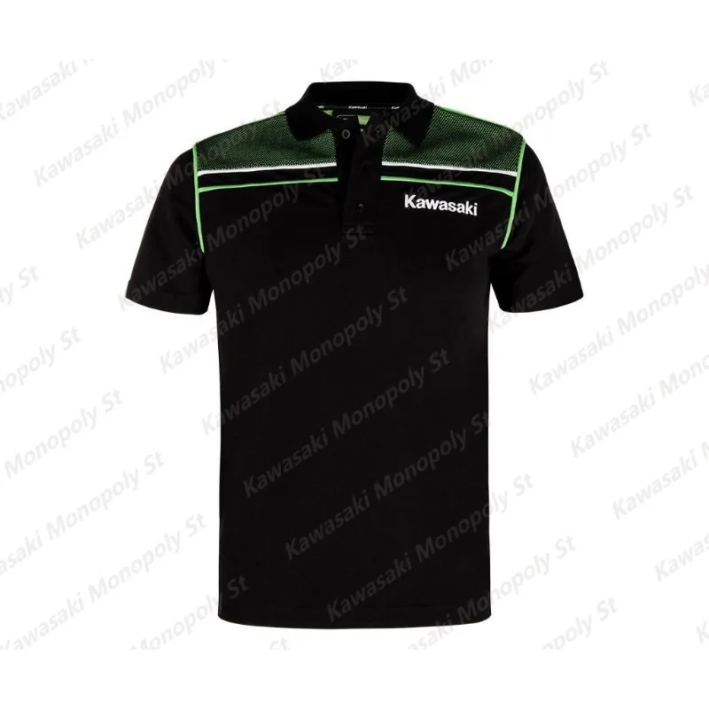 Года, летняя японская мужская рубашка-поло kawasaki с принтом