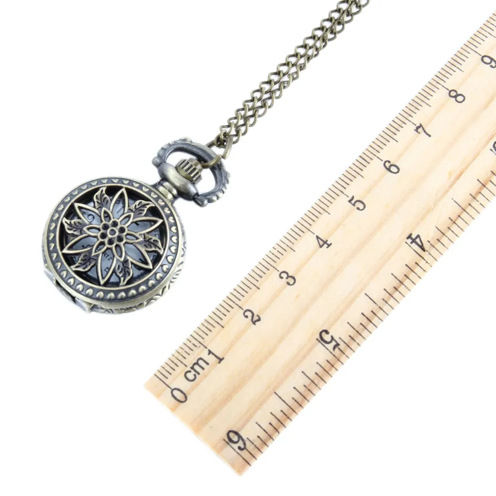 Модные винтажные женские карманные часы из сплава - Фотография_5