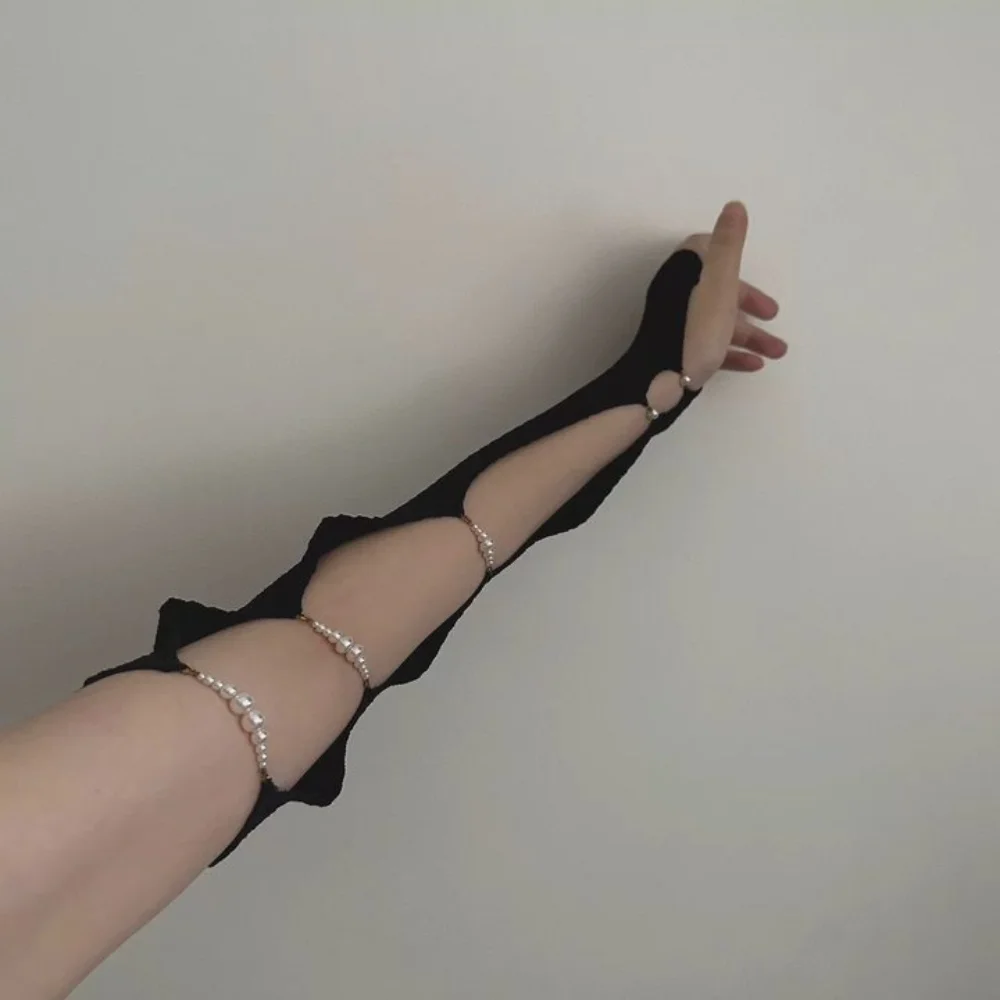 Модные крутые черные панк-рукава - Фотография_3