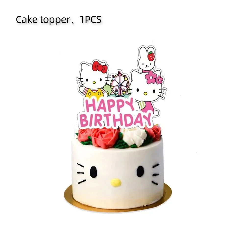 Hello kitty акриловый топпер для торта с днем рождения - Фотография_6