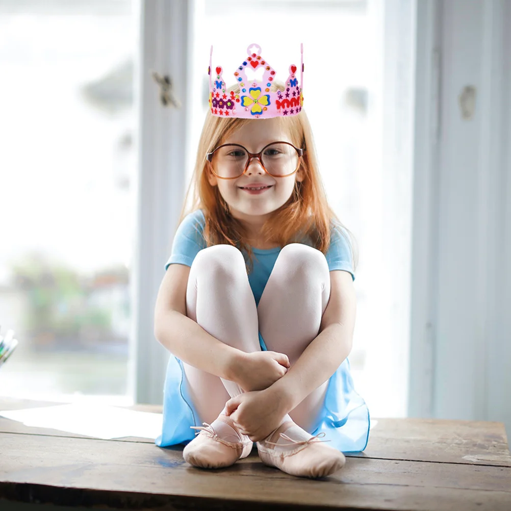 6 комплектов шляпа с короной принцессы