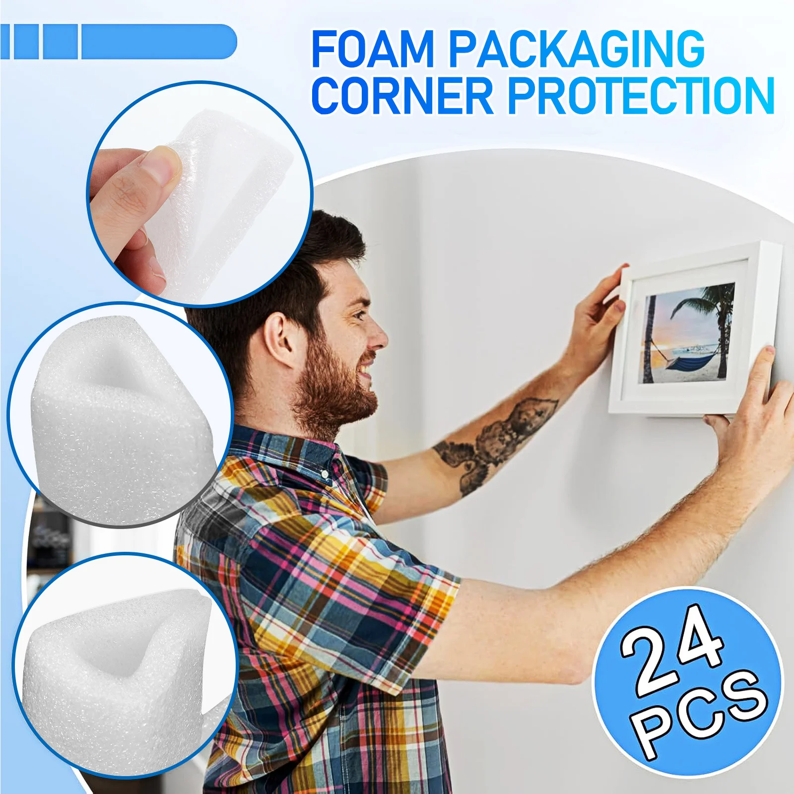 Жемчужные хлопковые защитные уголки - Фотография_3