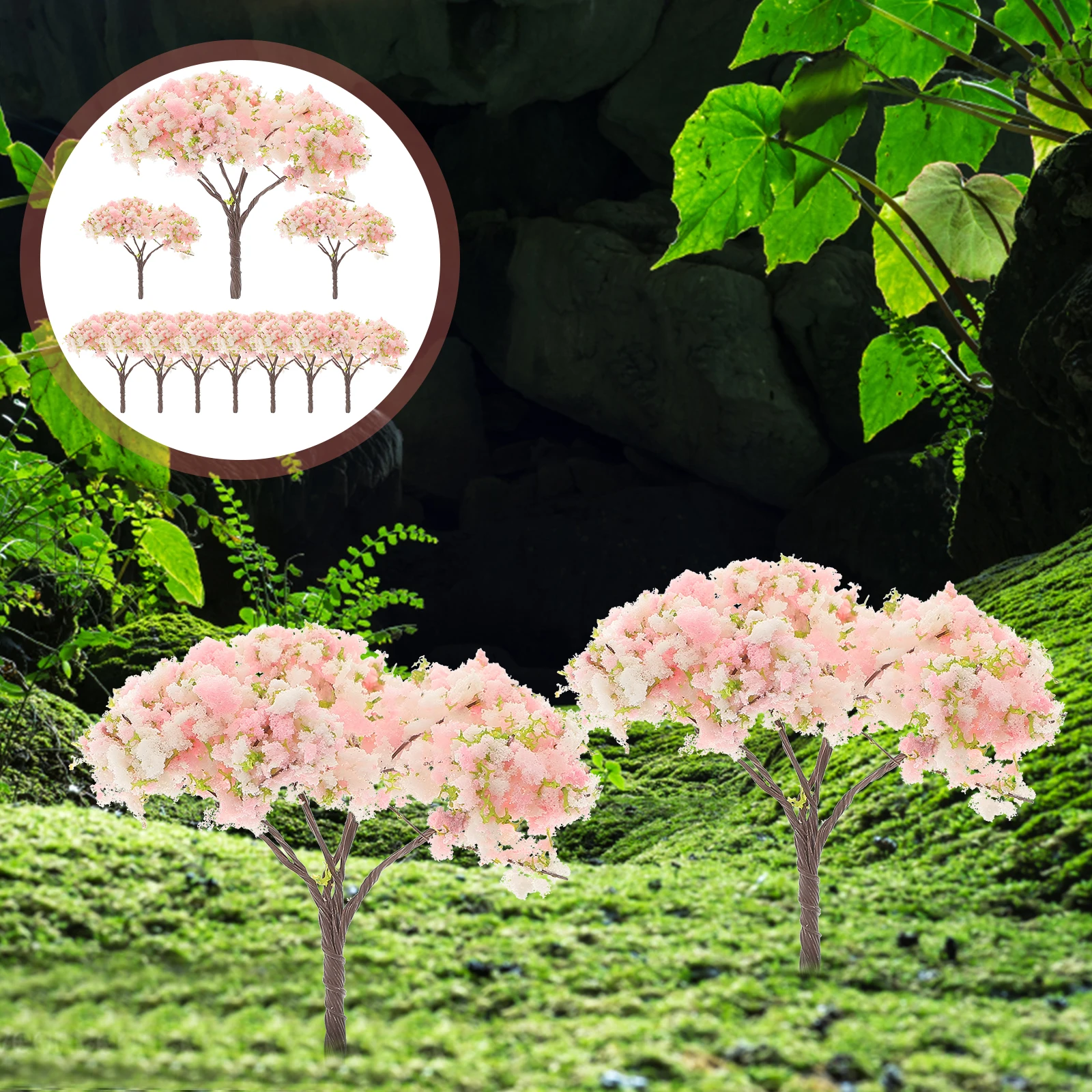 Мини-искусственный цветок вишни - Фотография_3