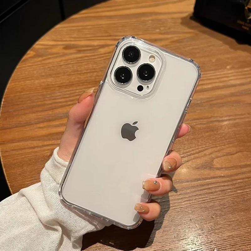 Роскошный прозрачный мягкий акриловый чехол для телефона для iphone 16 - Фотография_6