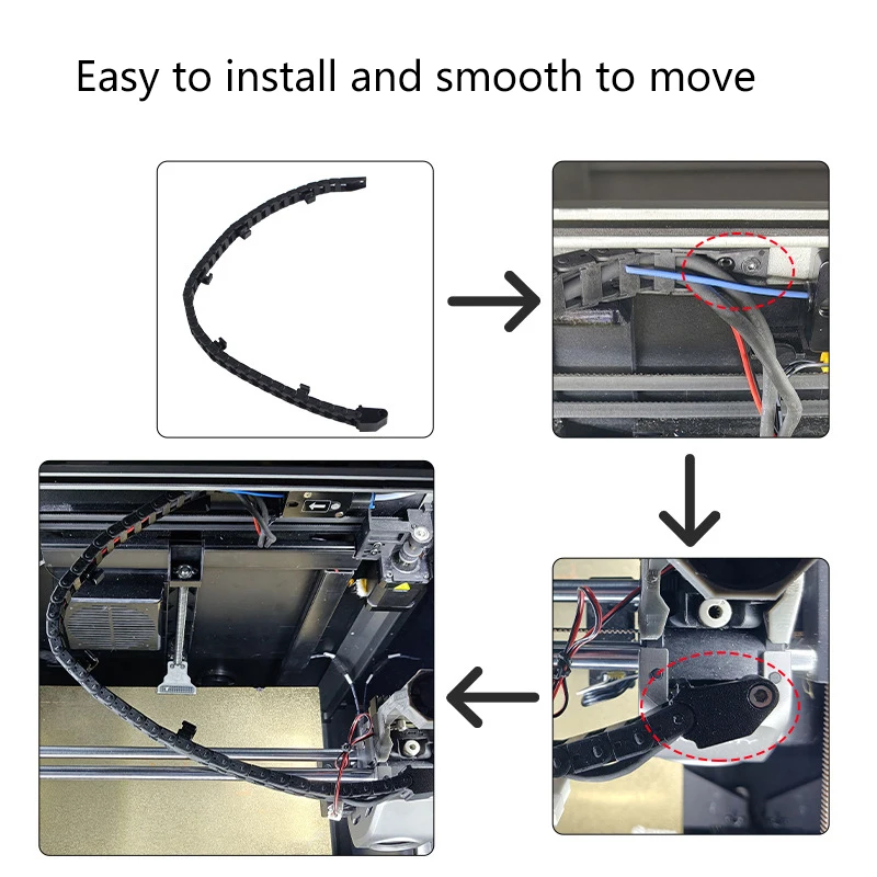 Для creality k1 k1max цепной мост с открытым перетаском - Фотография_6