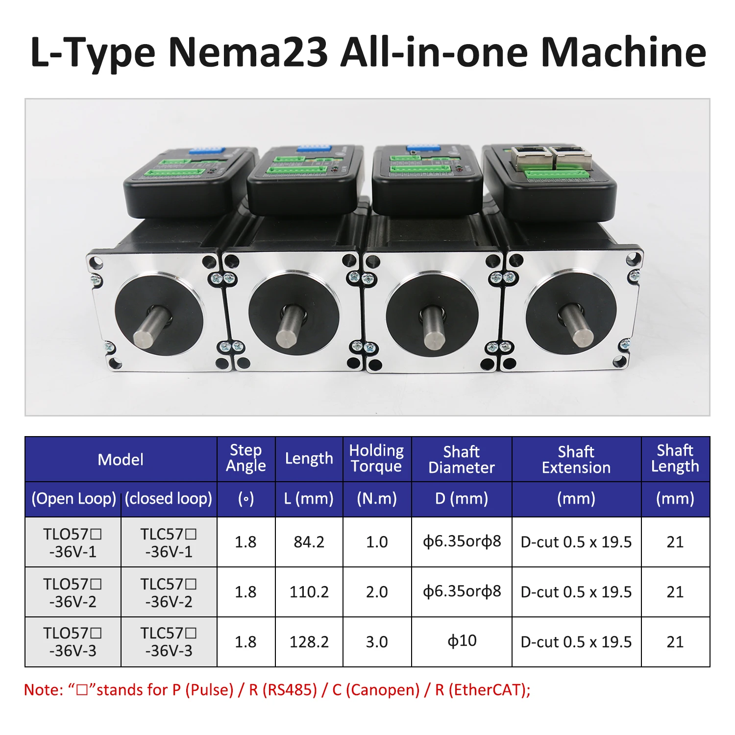 Встроенный шаговый двигатель lichuan nema23 1nm 2 - Фотография_4