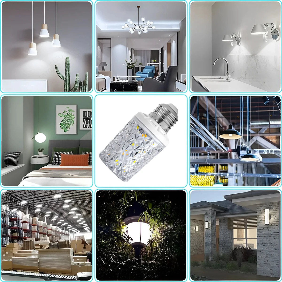 E14 e27 led кукурузная лампочка - Фотография_6