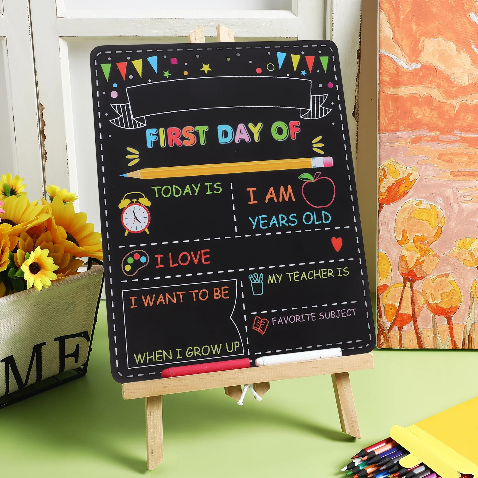 Знак «мой первый первый день школьной доски» - Фотография_5