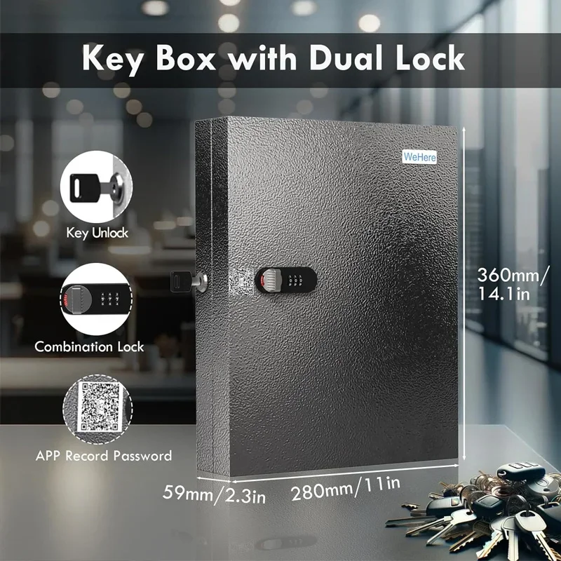 Wehere 32 key safe box with dual lock - Фотография_2