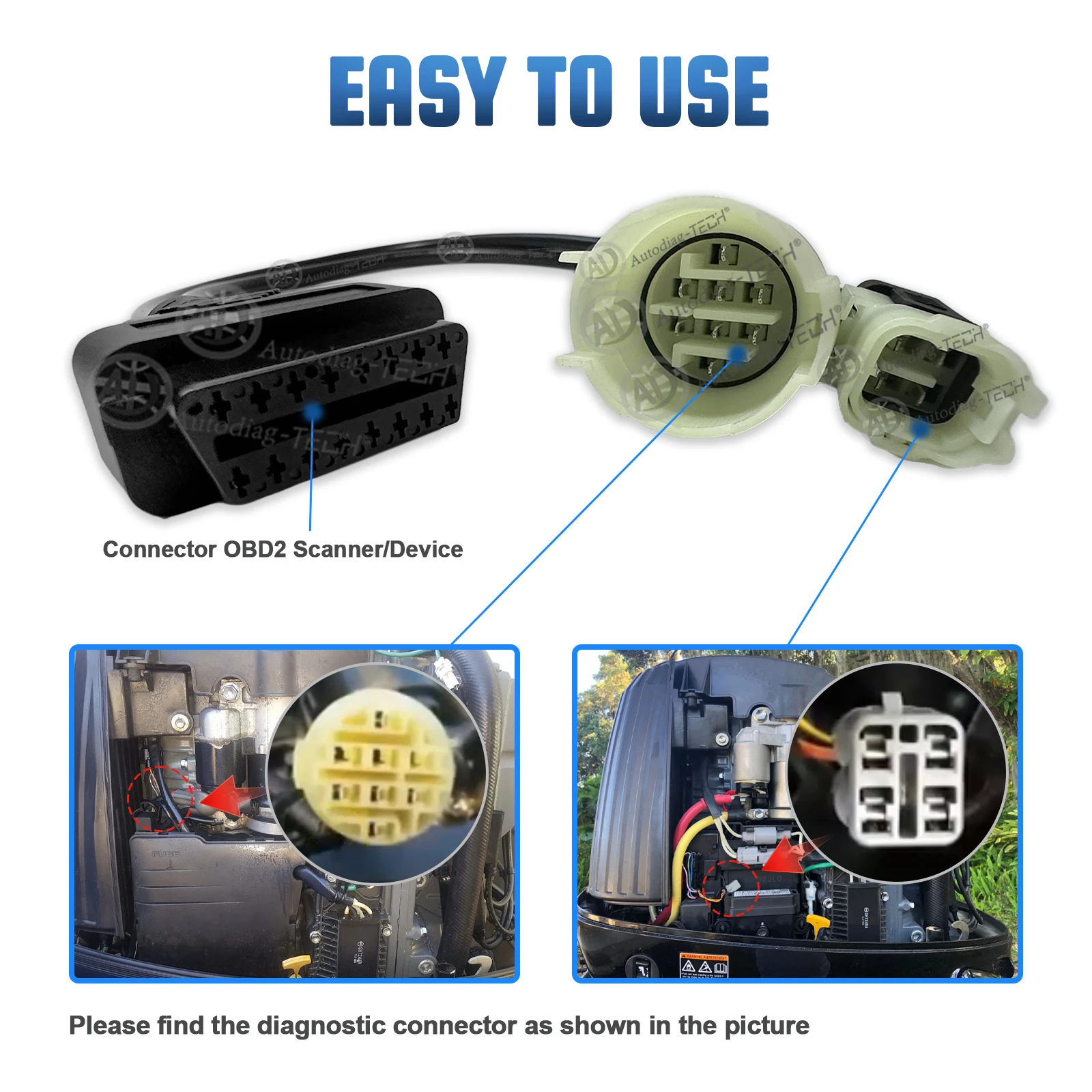 Разъем obd мотоцикла для honda - Фотография_2