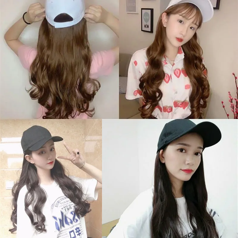 Синтетический парик со шляпой - Фотография_5