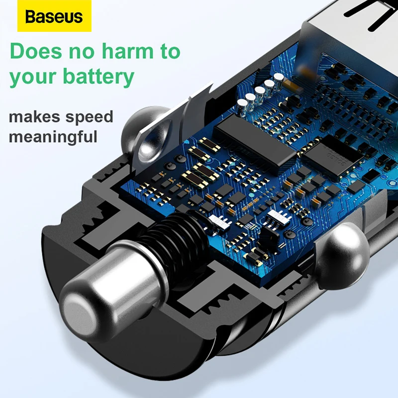 Автомобильное usb-зарядное устройство baseus quick charge 4 - Фотография_6