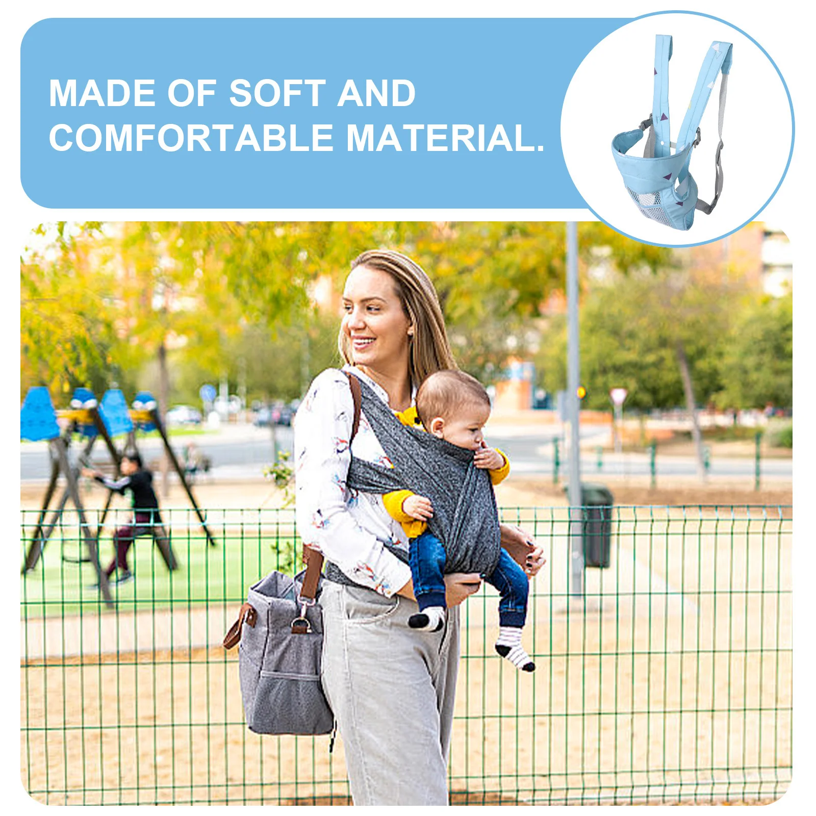 Переноска для новорожденных малышей спереди и сзади - Фотография_3