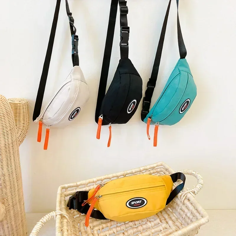 Детская нагрудная сумка на молнии для девочек и мальчиков