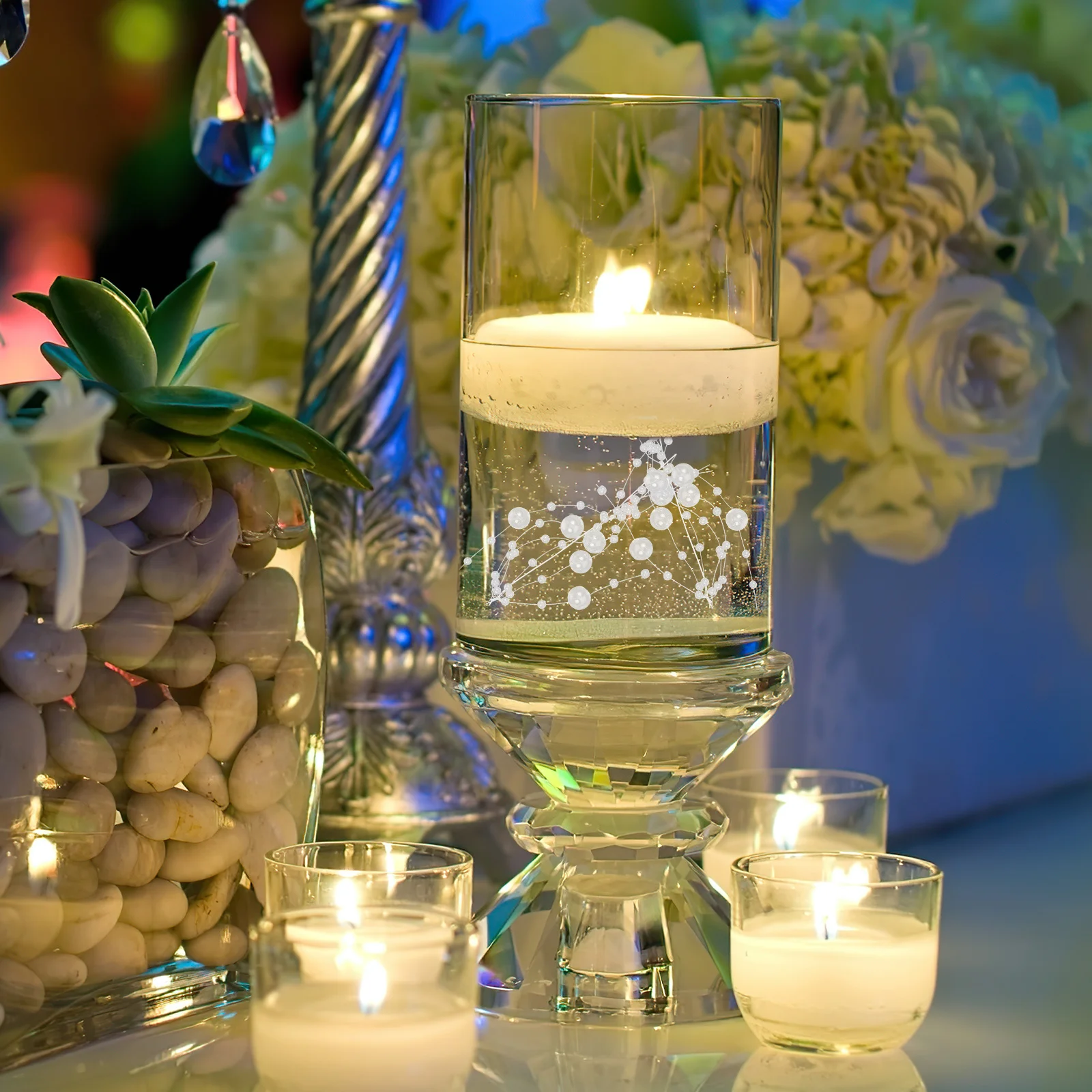 1 рулон, гирлянда из искусственного жемчуга для украшения вазы - Фотография_6