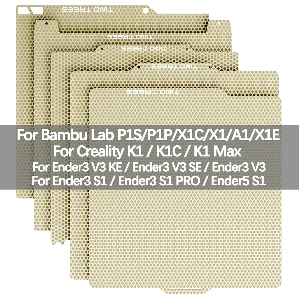 Сотовая объединительная пластина pei для bambu lab p1p/p1s/x1/x1c/x1e/a1