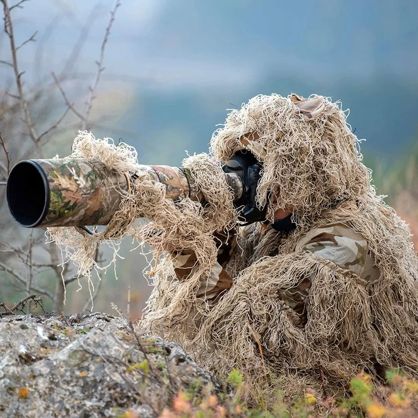 Камуфляжный костюм ghillie для скрытой фотографии - Фотография_2