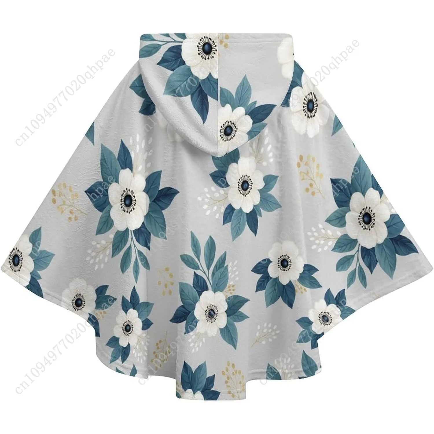 Уютный фланелевой свитер с цветочным узором - Фотография_6