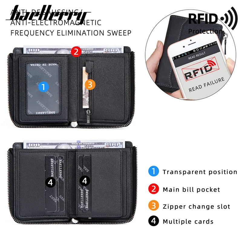 Baellerry rfid простые короткие - Фотография_3
