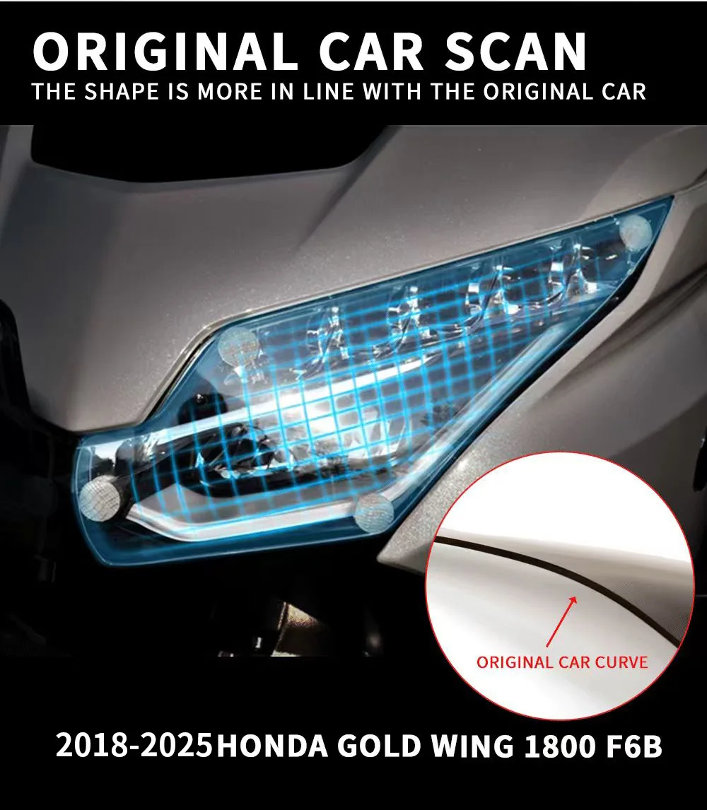 Накладка на фару panical goldwing для honda goldwing gl1800 f6b 2018-2025 - Фотография_2