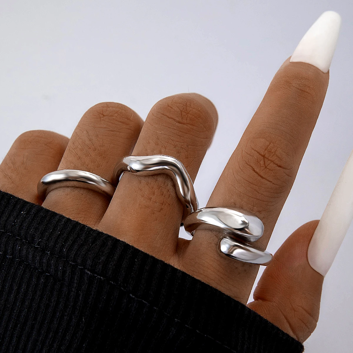 Комплект колец tocona для мужчин и женщин - Фотография_3