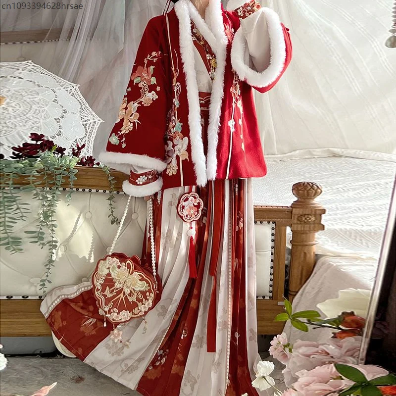 Hanfu женская зимняя новогодняя - Фотография_2