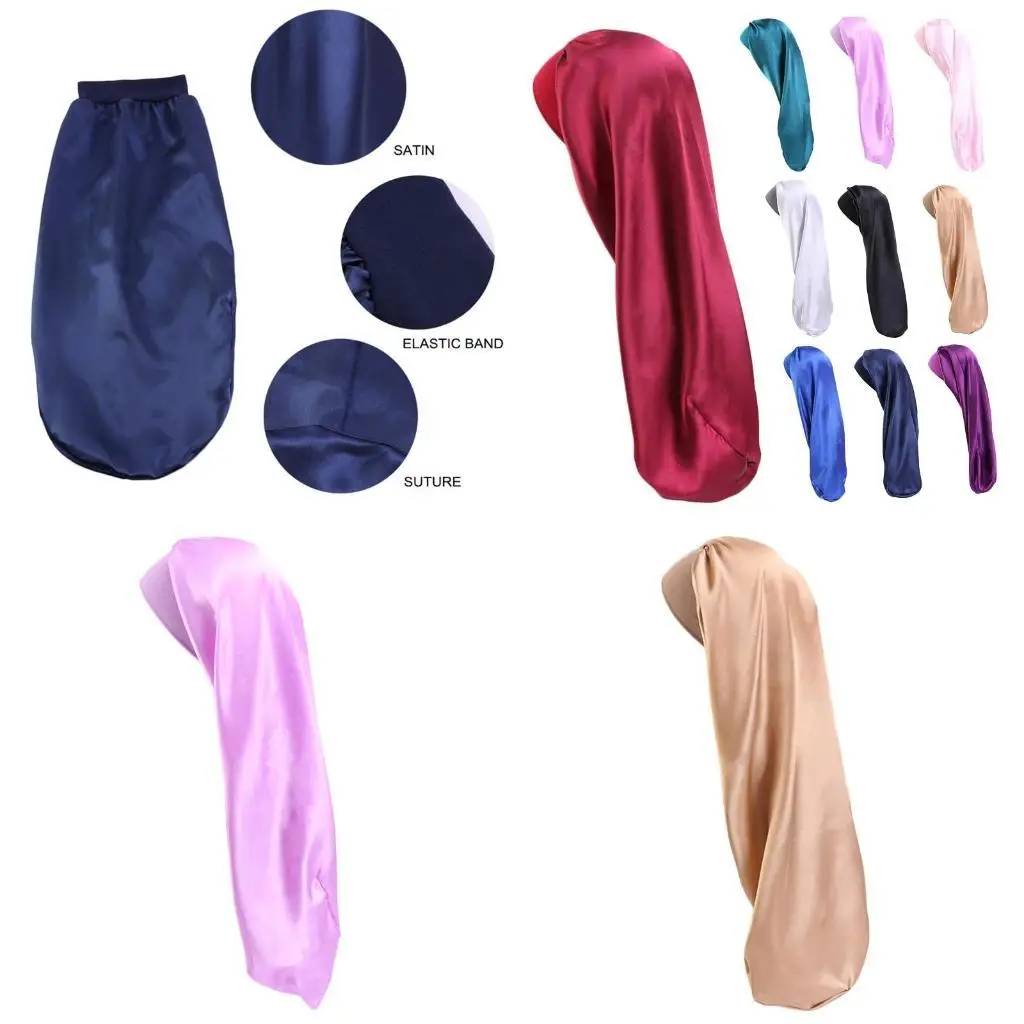 39bd satin bonnet elastic long