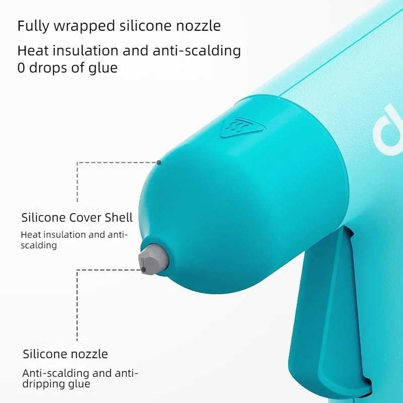 Пистолет для термоплавкого клея deli с прозрачным клеем-карандашом 7 мм - Фотография_3