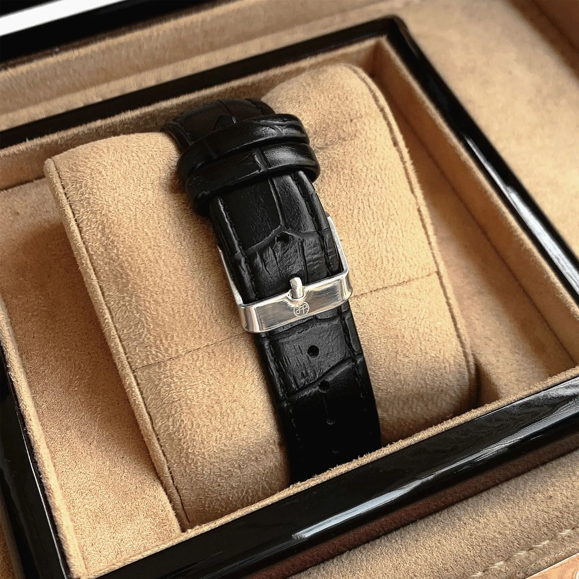 Мужские часы, деловые ретро классические часы с календарем - Фотография_5