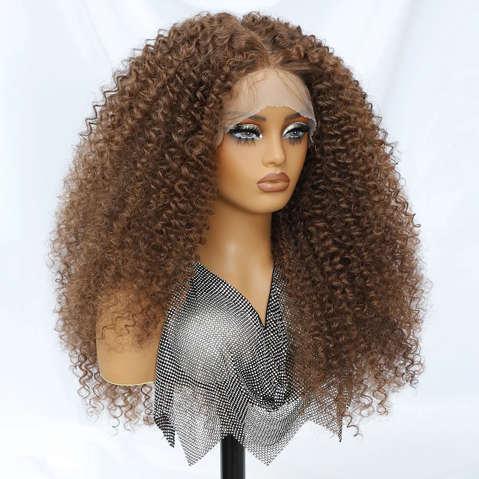 Ombre brown jerry curl синтетические - Фотография_4