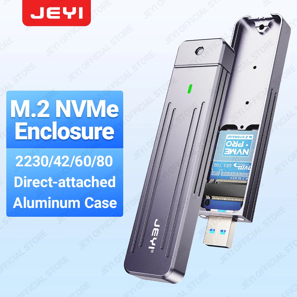 Корпус jeyi с прямым подключением m.2 nvme