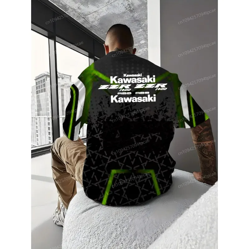 Kawasaki топ футболка мужская уличная - Фотография_4